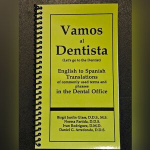 English/Spanish Translation Booklet for Dentists/Dental Offices - NWOT